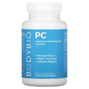 Thực phẩm chức năng BodyBio PC Liposomal Phospholipid Complex 60 Non-GMO Softgels 743474915806