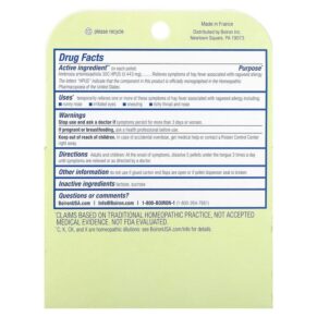 Thực phẩm bổ sung Boiron Ambrosia Ragweed Allergy Relief Meltaway Pellets 3 Tubes 80 Pellets Each 306962020002
