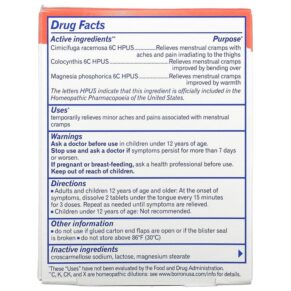 Thực phẩm bổ sung Boiron Cyclease Cramp Menstrual Cramps 60 Quick-Dissolving Tablets 306969078044