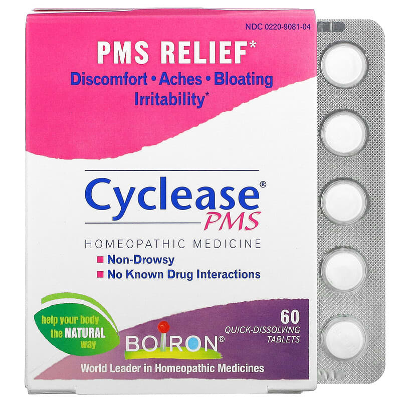 Boiron Cyclease PMS 60 Quick-Dissolving Tablets 8 Thực phẩm chức năng Boiron Cyclease PMS 60 Quick-Dissolving Tablets 306962615604