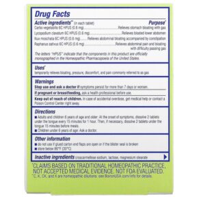 Thực phẩm bổ sung Boiron Gasalia Gas Relief Unflavored 60 Meltaway Tablets 306962609603