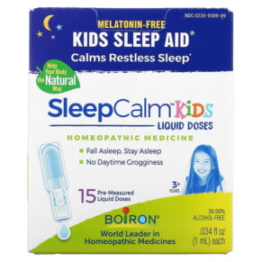 Thực phẩm chức năng Boiron Kids SleepCalm Liquid Doses 3+ Years Melatonin-Free 15 Pre-Measured Liquid Doses 0.034 fl oz (1 ml) Each 306969309094