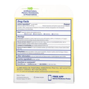 Thực phẩm bổ sung Boiron Sambucus Cough & Cold Relief Meltaway Pellets 6C 3 Tubes Approx. 80 Pellets Each 306969453643