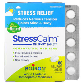 Thực phẩm chức năng Boiron Stress Calm Meltaway Tablets Stress Relief Unflavored 60 Meltaway Tablets 306969333044