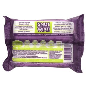 Thực phẩm bổ sung Boogie Wipes Gentle Saline Nose Wipes Grape Scent 30 Wipes 897752002037