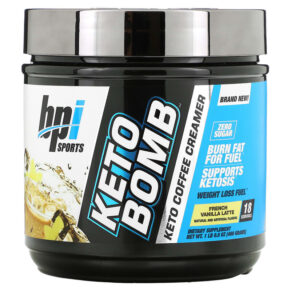 Thực phẩm chức năng BPI Sports Keto Bomb Keto Coffee Creamer French Vanilla Latte 1 lbs 0.5 oz (468 g) 811213026745