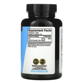 Thực phẩm bổ sung BPI Sports Zinc 50 mg 120 Tablets 810516033764