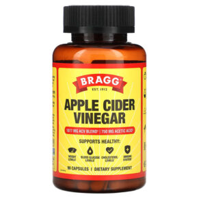 Thực phẩm chức năng Bragg Apple Cider Vinegar 90 Capsules 074305090035