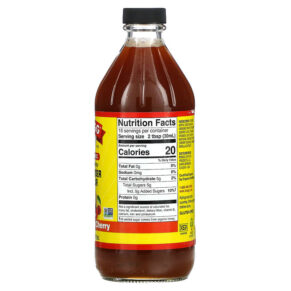 Thực phẩm bổ sung Bragg Organic Apple Cider Vinegar Raw-Unfiltered Orange Tart Cherry 16 fl oz (473 ml) 074305015168