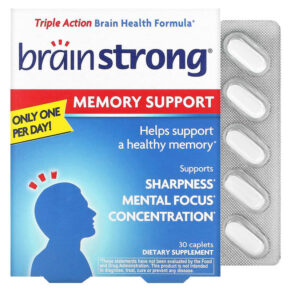 Thực phẩm chức năng BrainStrong Memory Support 30 Caplets 092961020197