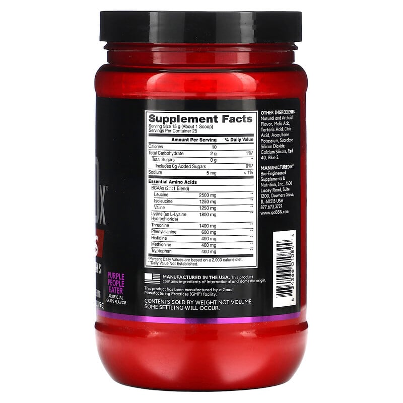 BSN Aminox EAAs Purple People Eater 13.2 oz (375 g) 2 Thực phẩm bổ sung BSN Aminox EAAs Purple People Eater 13.2 oz (375 g) 834266010844