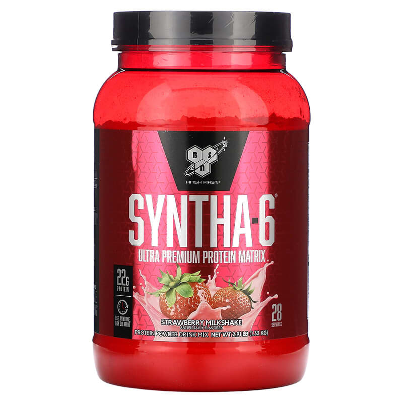 BSN Syntha-6 Ultra Premium Protein Matrix Strawberry Milkshake 2.91 lbs (1.32 kg) 8 Thực phẩm chức năng BSN Syntha-6 Ultra Premium Protein Matrix Strawberry Milkshake 2.91 lbs (1.32 kg) 834266006151