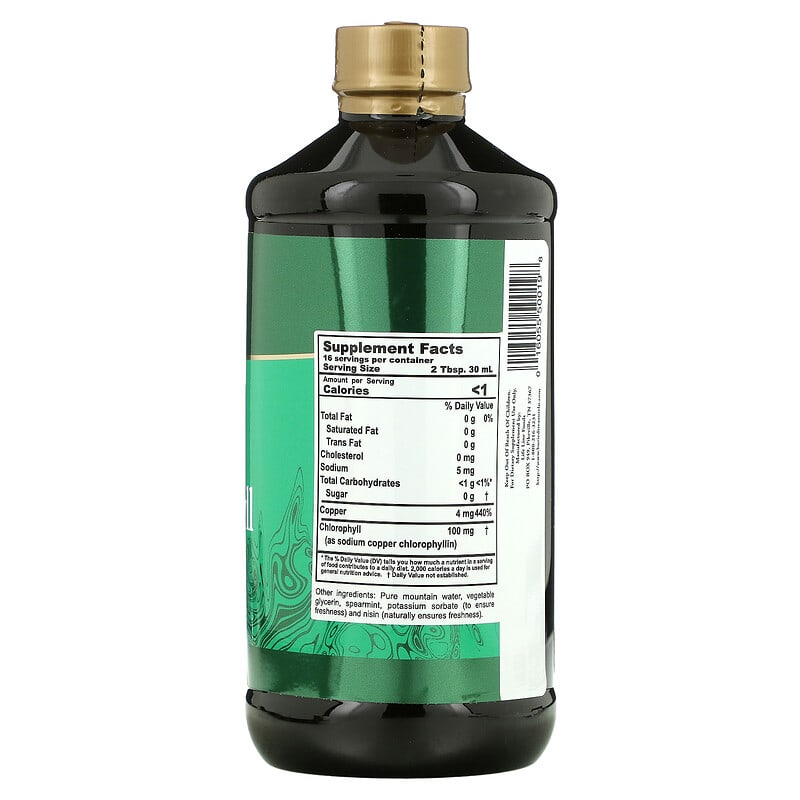 Buried Treasure Liquid Chlorophyll Spearmint 16.23 fl oz (480 ml) 2 Thực phẩm bổ sung Buried Treasure Liquid Chlorophyll Spearmint 16.23 fl oz (480 ml) 016055500198