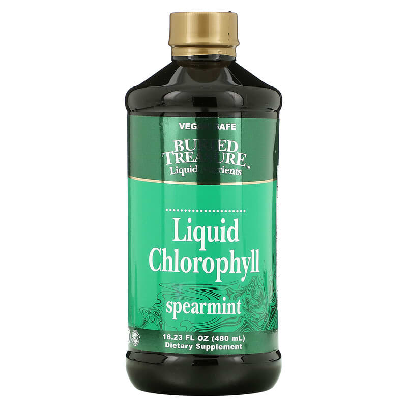 Buried Treasure Liquid Chlorophyll Spearmint 16.23 fl oz (480 ml) 8 Thực phẩm chức năng Buried Treasure Liquid Chlorophyll Spearmint 16.23 fl oz (480 ml) 016055500198