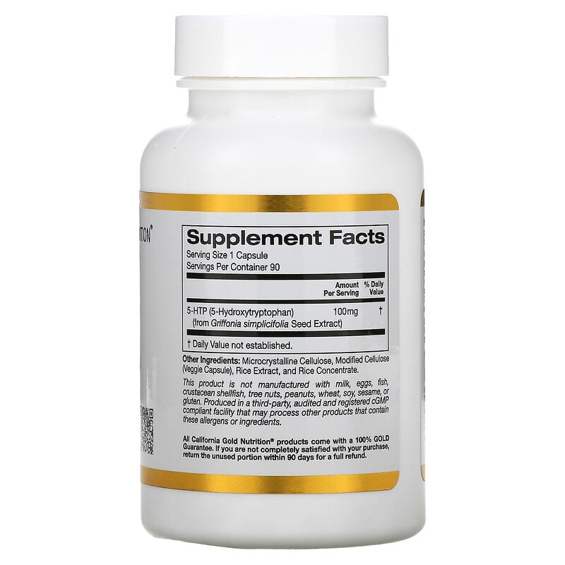 California Gold Nutrition 5-HTP Mood Support Griffonia Simplicifolia Extract from Switzerland 100 mg 90 Veggie Capsules 2 Thực phẩm bổ sung California Gold Nutrition 5-HTP Mood Support Griffonia Simplicifolia Extract from Switzerland 100 mg 90 Veggie Capsules 898220011735