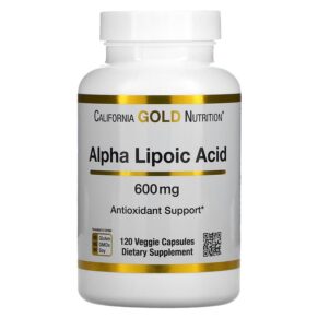 Thực phẩm chức năng California Gold Nutrition Alpha Lipoic Acid 600 mg 120 Veggie Capsules 898220013647