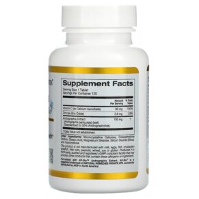 California Gold Nutrition Andrographis Immune with AP-BIO 100 mg 120 Tablets 3 Thực phẩm bổ sung California Gold Nutrition Andrographis Immune with AP-BIO 100 mg 120 Tablets 898220018192
