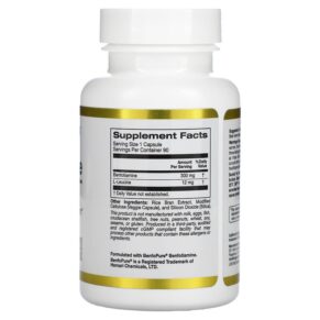 Thực phẩm bổ sung California Gold Nutrition Benfotiamine 300 mg 90 Veggie Capsules 898220020232