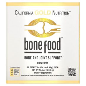 Thực phẩm chức năng California Gold Nutrition Bone Food 60 Packets 0.24 oz (6.86 g) 898220020676