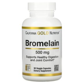 Thực phẩm chức năng California Gold Nutrition Bromelain 500 mg 90 Veggie Capsules 898220021055