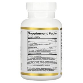 Thực phẩm bổ sung California Gold Nutrition Cardio Complex 180 Veggie Capsules 898220020690