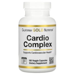Thực phẩm chức năng California Gold Nutrition Cardio Complex 180 Veggie Capsules 898220020690