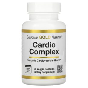 Thực phẩm chức năng California Gold Nutrition Cardio Complex 60 Veggie Capsules 898220020706