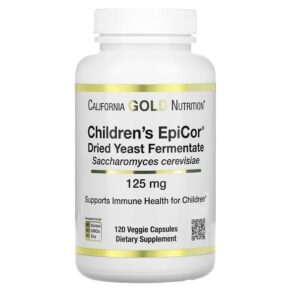 Thực phẩm chức năng California Gold Nutrition Children's Epicor 125 mg 120 Veggie Capsules 898220015696
