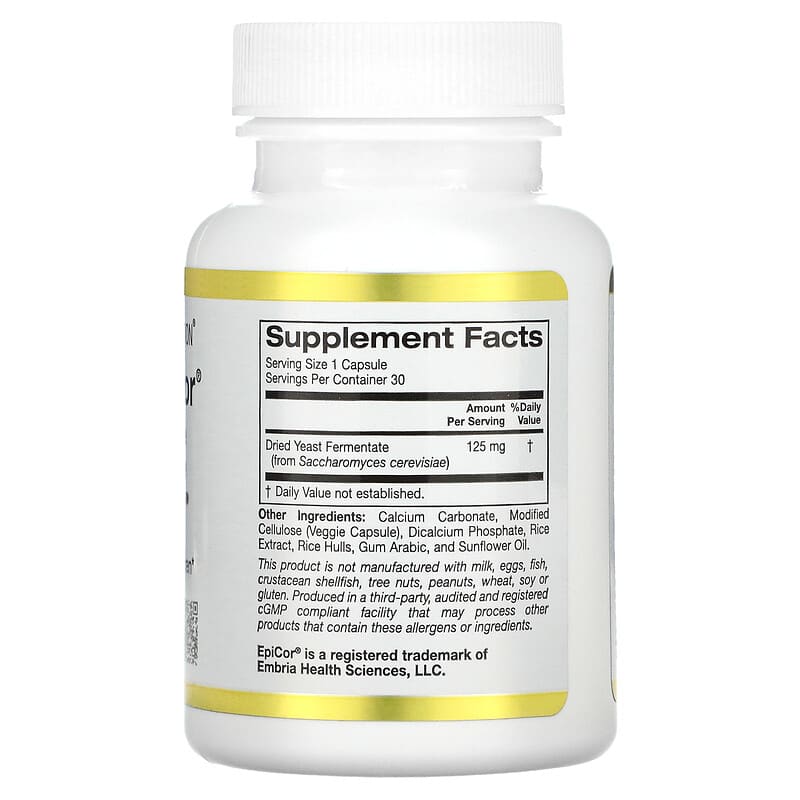 California Gold Nutrition Children's Epicor 125 mg 30 Veggie Capsules 2 Thực phẩm bổ sung California Gold Nutrition Children's Epicor 125 mg 30 Veggie Capsules 898220015702