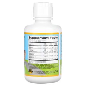 Thực phẩm bổ sung California Gold Nutrition Children's Liquid Calcium with Magnesium Orange 16 fl oz (473 ml) 898220020959