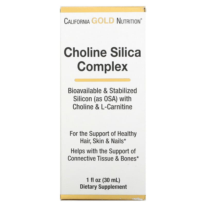 California Gold Nutrition Choline Silica Complex 1 fl oz (30 ml) 8 Thực phẩm chức năng California Gold Nutrition Choline Silica Complex 1 fl oz (30 ml) 898220015979