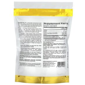 Thực phẩm bổ sung California Gold Nutrition CollagenUP Hydrolyzed Marine Collagen Peptides with Hyaluronic Acid and Vitamin C Unflavored 7.26 oz (206 g) 898220010332
