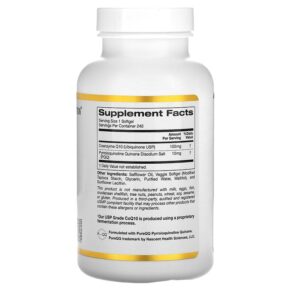 California Gold Nutrition CoQ10 with PQQ 100 mg 240 Veggie Softgels 3 Thực phẩm bổ sung California Gold Nutrition CoQ10 with PQQ 100 mg 240 Veggie Softgels 898220013371
