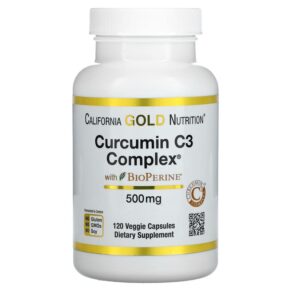 Thực phẩm chức năng California Gold Nutrition Curcumin C3 Complex with BioPerine 500 mg 120 Veggie Capsules 898220009404