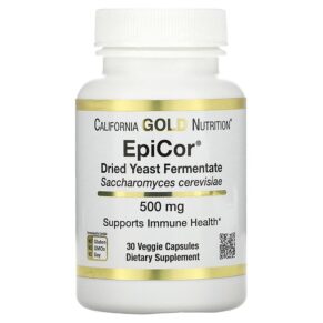 Thực phẩm chức năng California Gold Nutrition EpiCor Dried Yeast Fermentate 500 mg 30 Veggie Capsules 898220015672