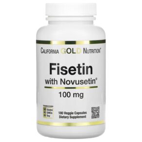 Thực phẩm chức năng California Gold Nutrition Fisetin with Novusetin 100 mg 180 Veggie Capsules 898220018444