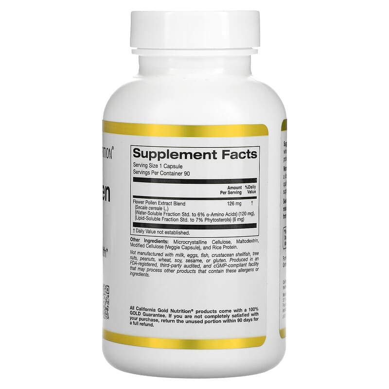 California Gold Nutrition Graminex Flower Pollen Extract 90 Veggie Capsules 2 Thực phẩm bổ sung California Gold Nutrition Graminex Flower Pollen Extract 90 Veggie Capsules 898220020720