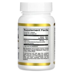 Thực phẩm bổ sung California Gold Nutrition Huperzine A 250 mcg 30 Veggie Capsules 898220021673