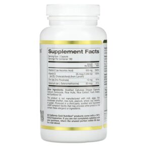 Thực phẩm bổ sung California Gold Nutrition Immune 4 Immune System Support 180 Veggie Capsules 898220018567