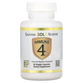 Thực phẩm chức năng California Gold Nutrition Immune 4 Immune System Support 60 Veggie Capsules 898220018420