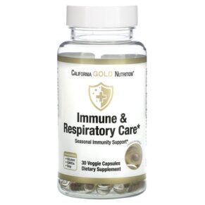 Thực phẩm chức năng California Gold Nutrition Immune & Respiratory Care 30 Veggie Capsules 898220019182