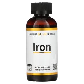 Thực phẩm chức năng California Gold Nutrition Iron 4 fl oz (118 ml) 898220021161