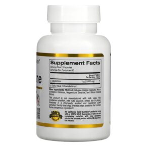 California Gold Nutrition L-Glutamine AjiPure 500 mg 120 Veggie Capsules 3 Thực phẩm bổ sung California Gold Nutrition L-Glutamine AjiPure 500 mg 120 Veggie Capsules 898220019236