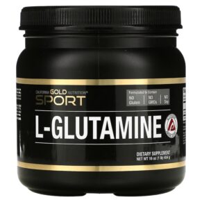 Thực phẩm chức năng California Gold Nutrition L-Glutamine Powder AjiPure Gluten Free 16 oz (454 g) 898220010608