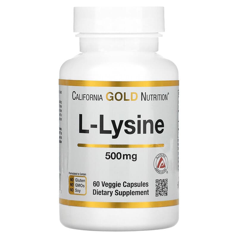 California Gold Nutrition L-Lysine 500 mg 60 Veggie Capsules 8 Thực phẩm chức năng California Gold Nutrition L-Lysine 500 mg 60 Veggie Capsules 898220011322