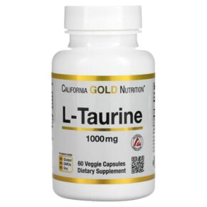 Thực phẩm chức năng California Gold Nutrition L-Taurine 1.000 mg 60 Veggie Capsules 898220011339