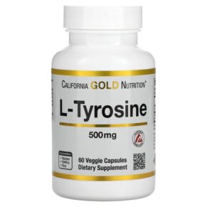 Thực phẩm chức năng California Gold Nutrition L-Tyrosine AjiPure 500 mg 60 Veggie Capsules 898220011353