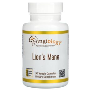 Thực phẩm chức năng California Gold Nutrition Lion's Mane 90 Veggie Capsules 898220012558