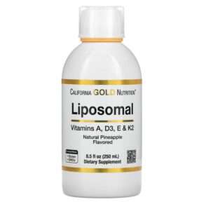 Thực phẩm chức năng California Gold Nutrition Liposomal Vitamin A D3 E & K2 Pineapple Flavor 8.5 fl oz (250 ml) 898220018741