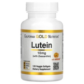 Thực phẩm chức năng California Gold Nutrition Lutein with Zeaxanthin 10 mg 120 Veggie Softgels 898220011681